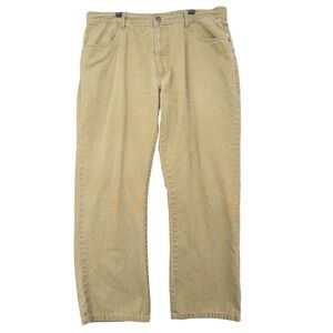 RedHead Mens 38x30 Canvas Work Pants Tan Cotton Straight Leg Outdoor Utility